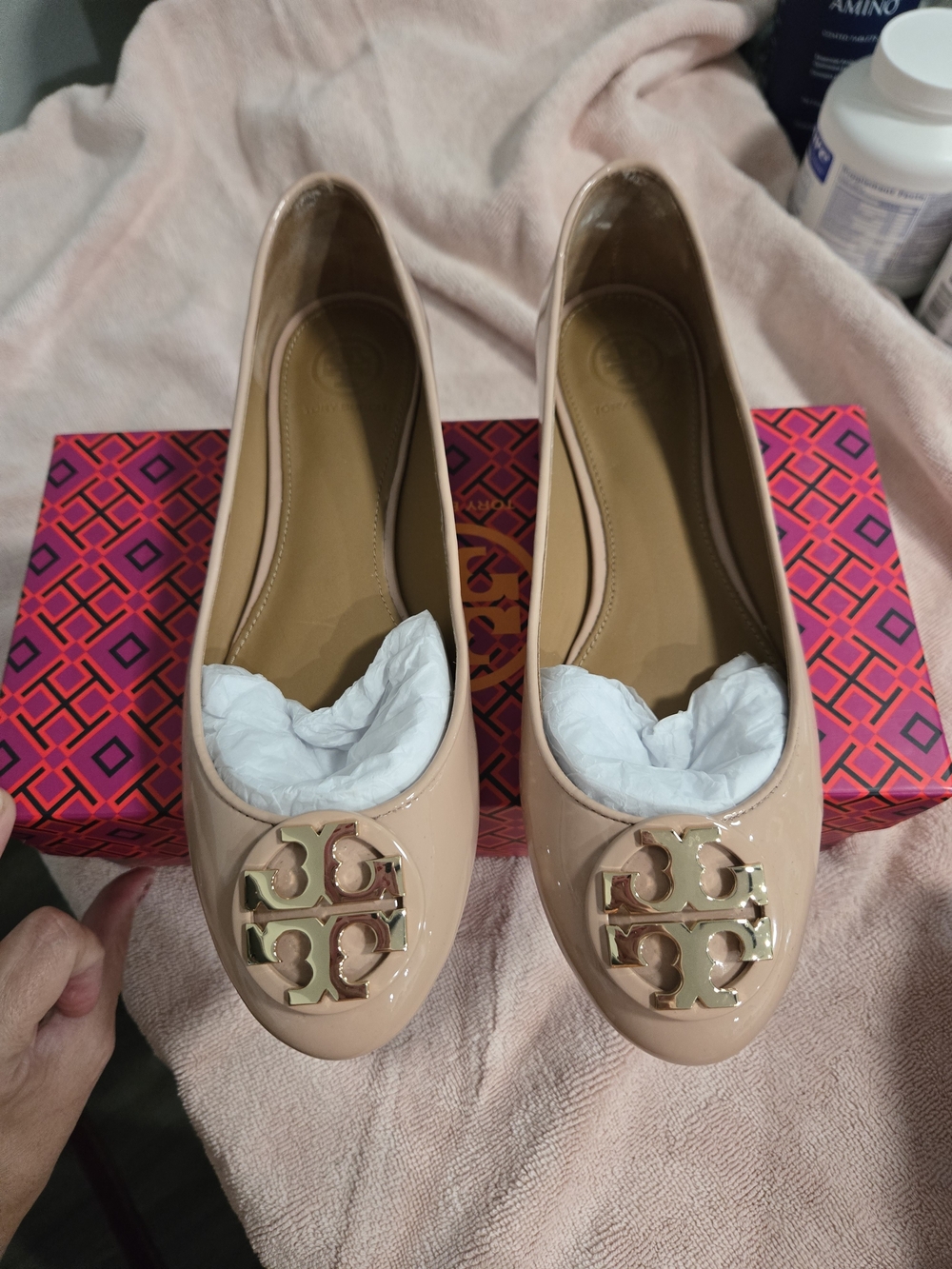Tory Burch Claire Patent Leather Ballet Flats